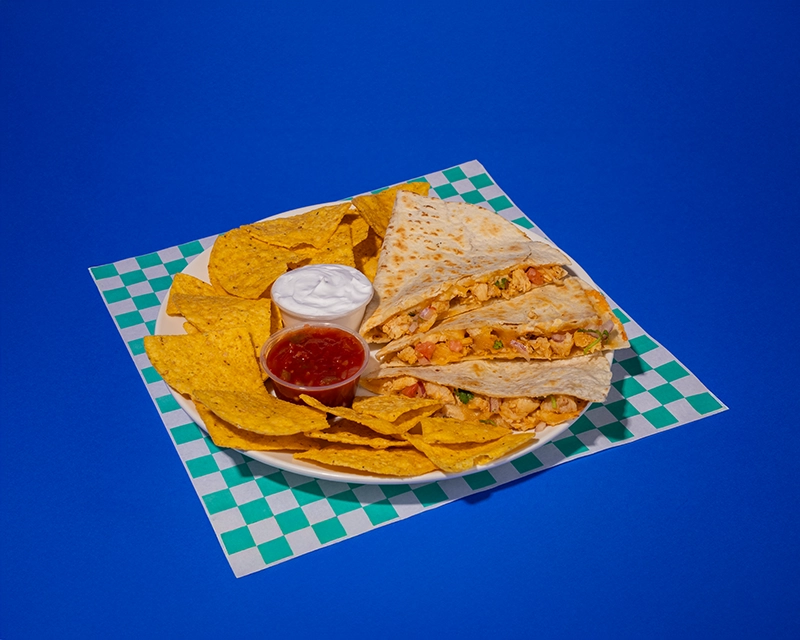 Quesadilla available at Holiday World.