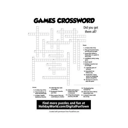 Games Crossword