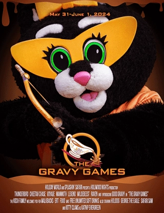 Poster for HoliWood Nights 2024: The Gravy Games.