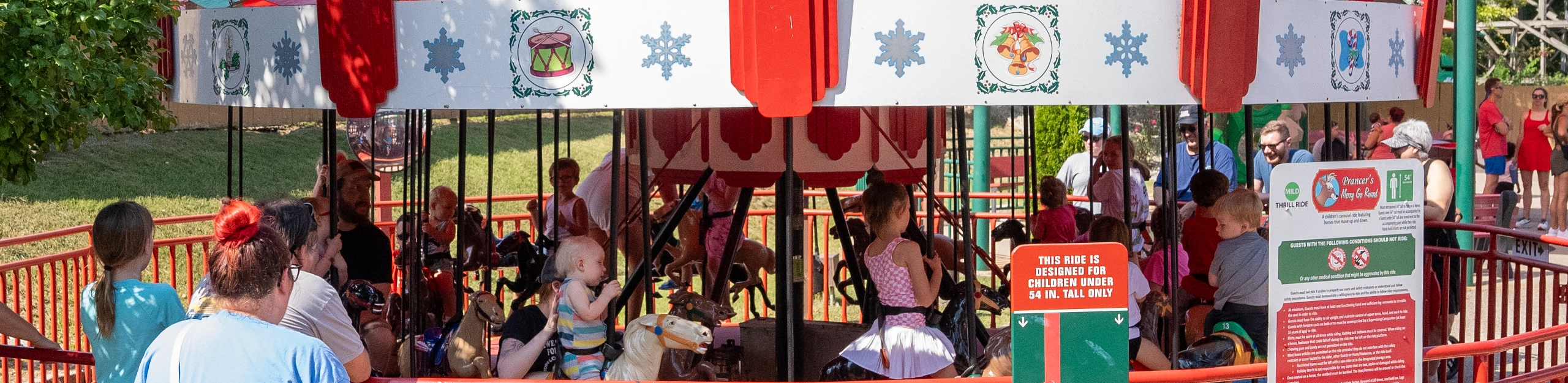 Prancer's Merry-Go-Round at Holiday World & Splashin' Safari in Santa Claus, Indiana.
