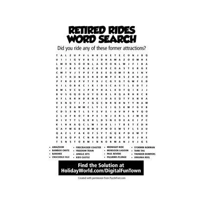 Retired Rides Word Search