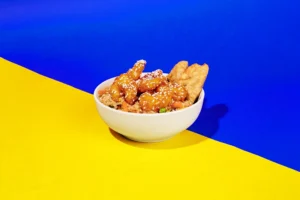 Sesame Shrimp with Potstickers & Fried Rice available at Holiday World & Splashin' Safari