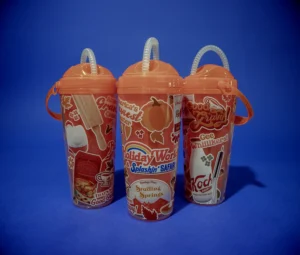 Three souvenir bottles available at Holiday World.