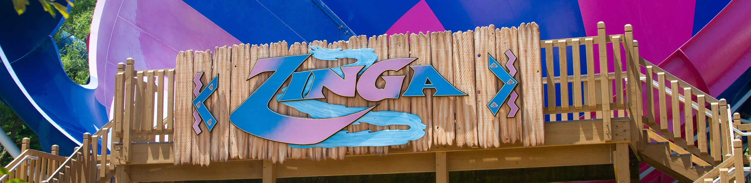 Zinga at Holiday World & Splashin' Safari in Santa Claus, Indiana.