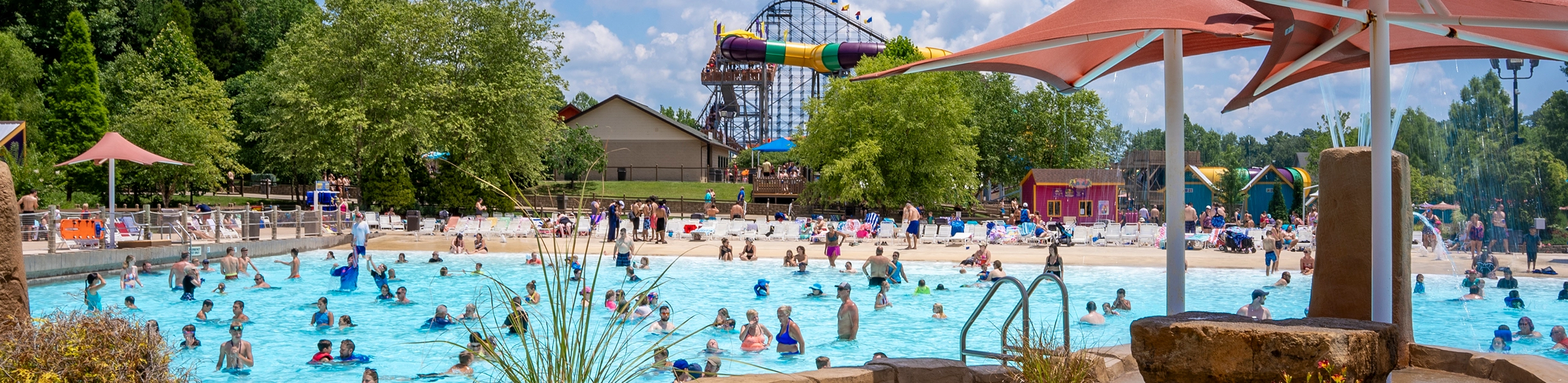 Bahari Wave Pool at Holiday World & Splashin' Safari in Santa Claus, Indiana.
