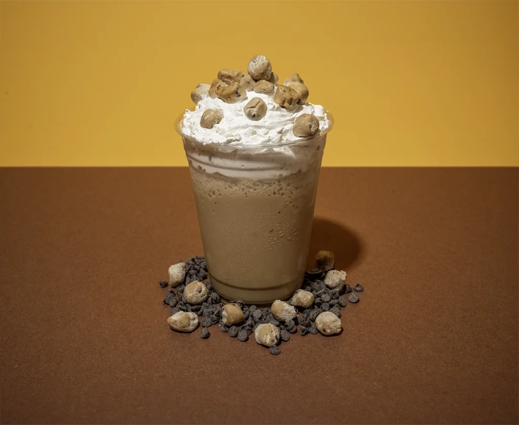 Cookie Dough Frappe available at The Perky Turkey