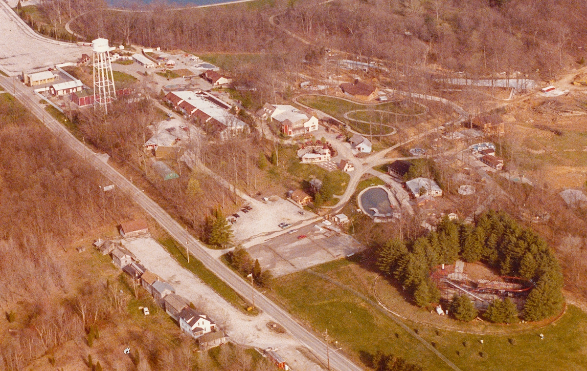 Aerial view of the newly-named Holiday World in early 1984.