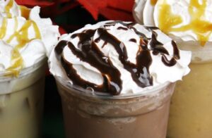 Frozen Hot Cocoa and Coffer Beverages at Polar Expresso
