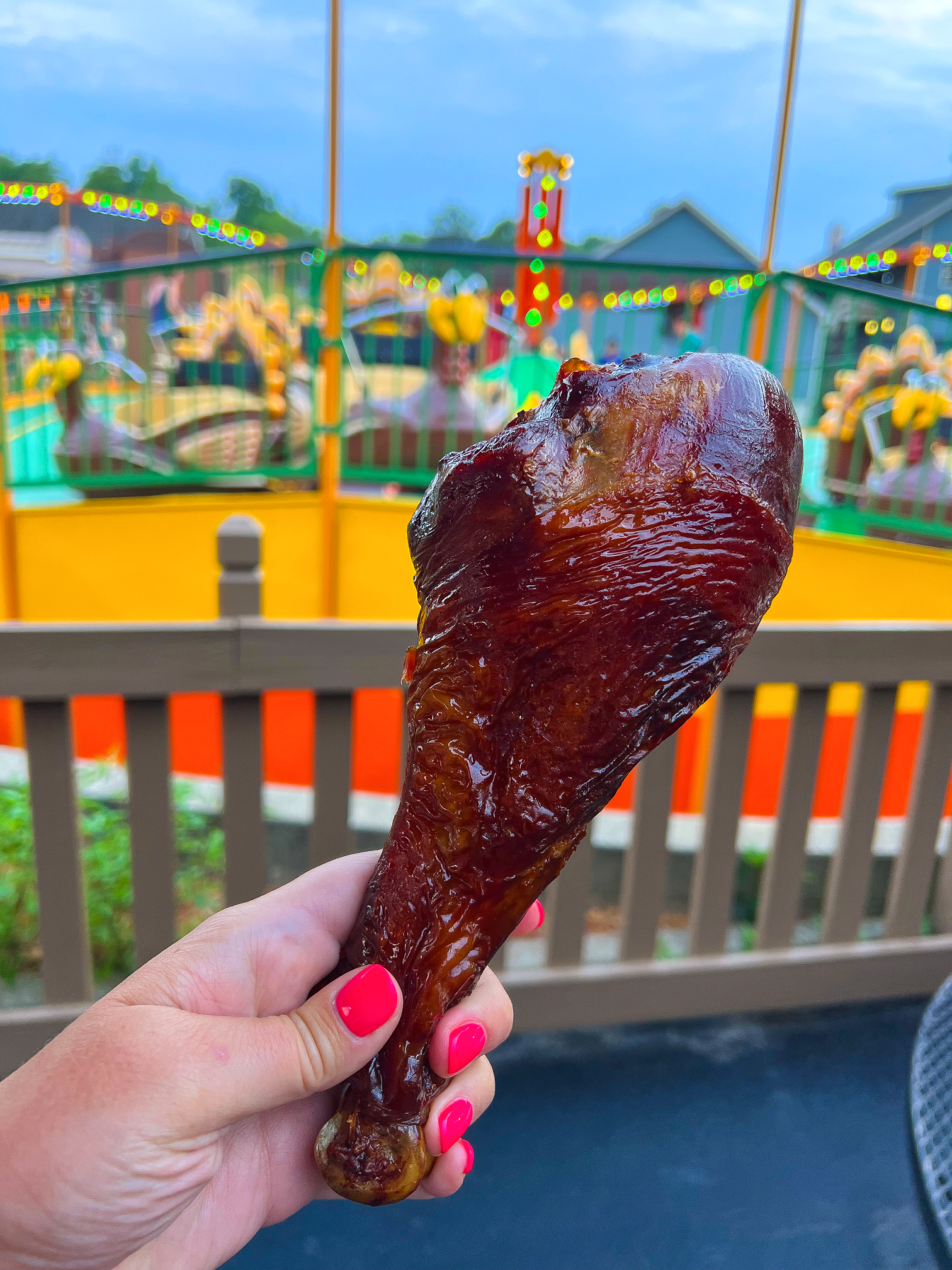 A Turkey Leg available at Plymouth Rock Cafe