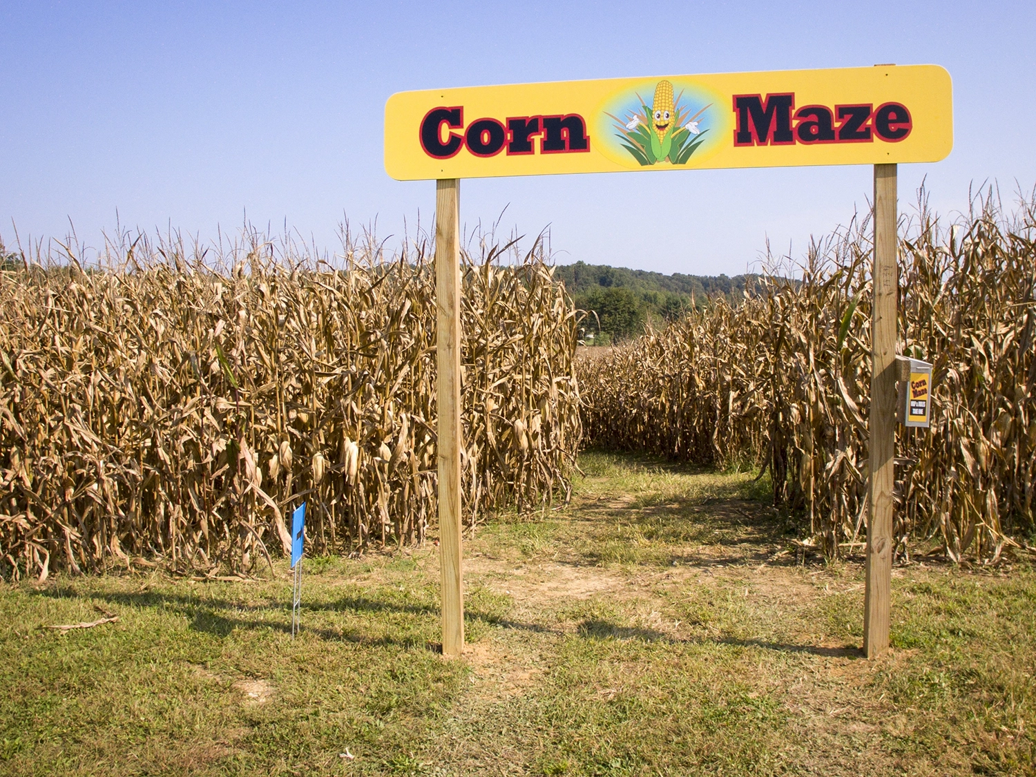 The entrance to the Corn Maze during Happy Halloween Weekends at Holiday World.