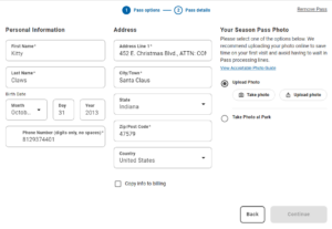 You can now upload the photo for your Season Pass during the purchase process.