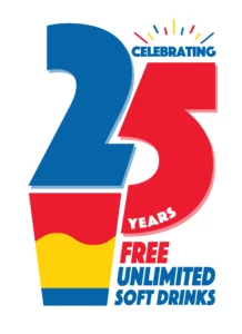 Celebrating 25 Years of Free Unlimited Soft Drinks