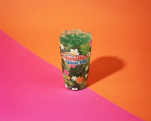 The "Blue Wave" alcoholic beverage available at Holiday World.