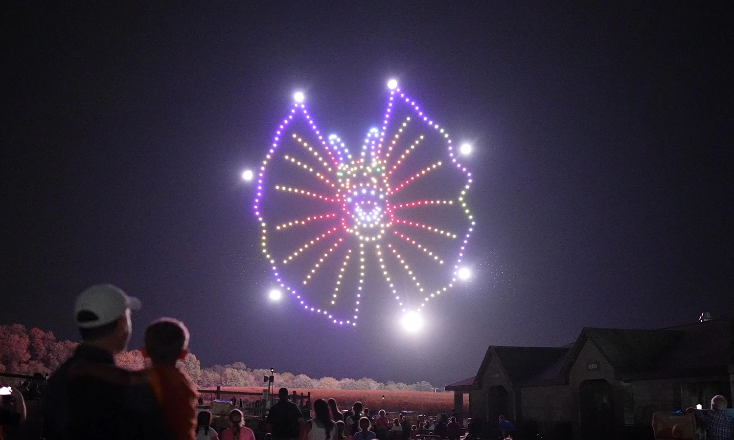 Dinos Soar in the Sky Drone and Fireworks Show during Happy Halloween Weekends at Holiday World