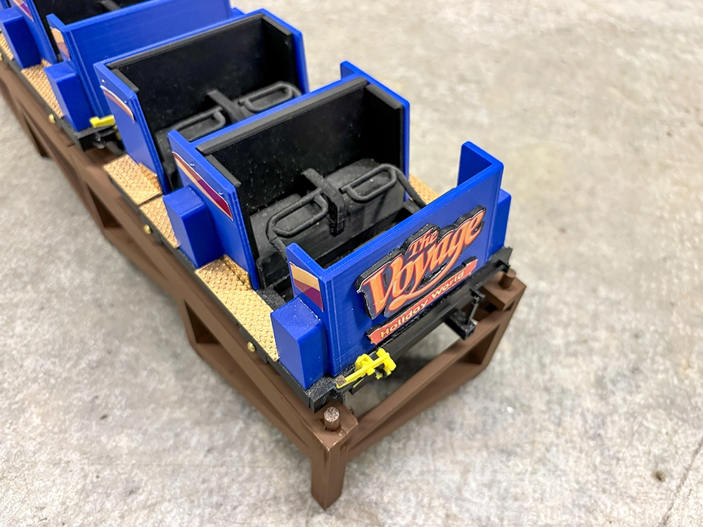 Front Car Detail of The Voyage 3D Printed Train Model