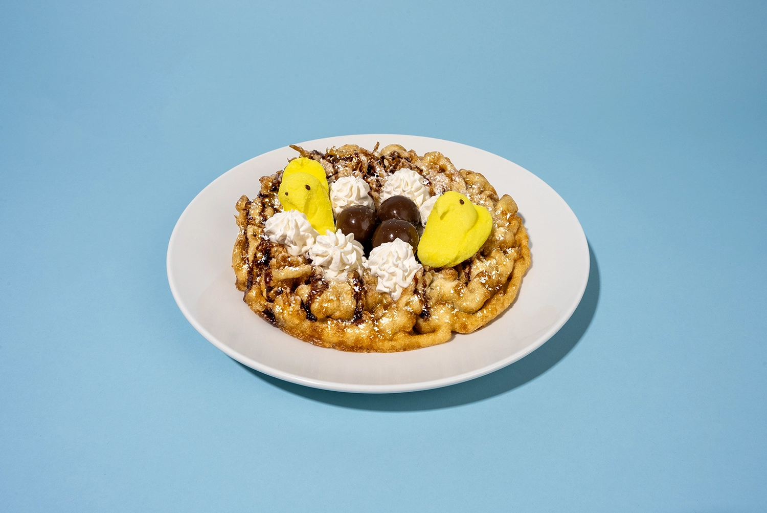 Duck Nest Funnel Cake available at Holiday World & Splashin' Safari during Rubber Duck Days