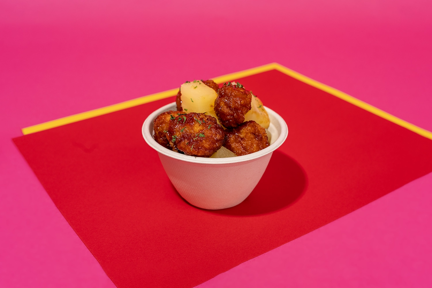 Celebrate Valentine's Day with the Better Together Chicken & Pineapple Teriyaki at Bahari Snacks in Splashin' Safari during the 2026 Summer Wine'd Down Culinary Festival