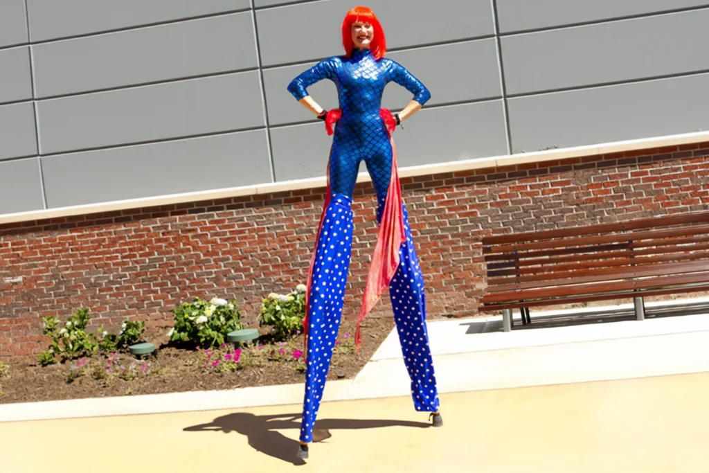 Patriotic Stilt Walkers at Holiday World & Splashin' Safari