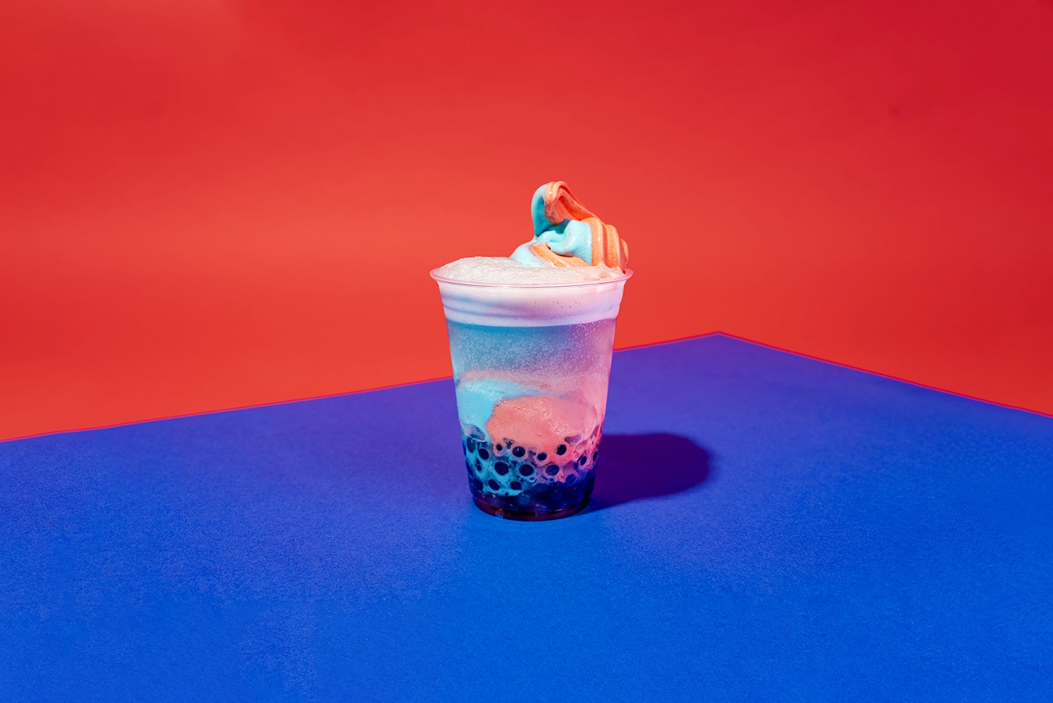 Celebrate Veteran's Day with the We Salute You Boba Float at Udderly Blue in 4th of July during the 2026 Summer Wine'd Down Culinary Festival