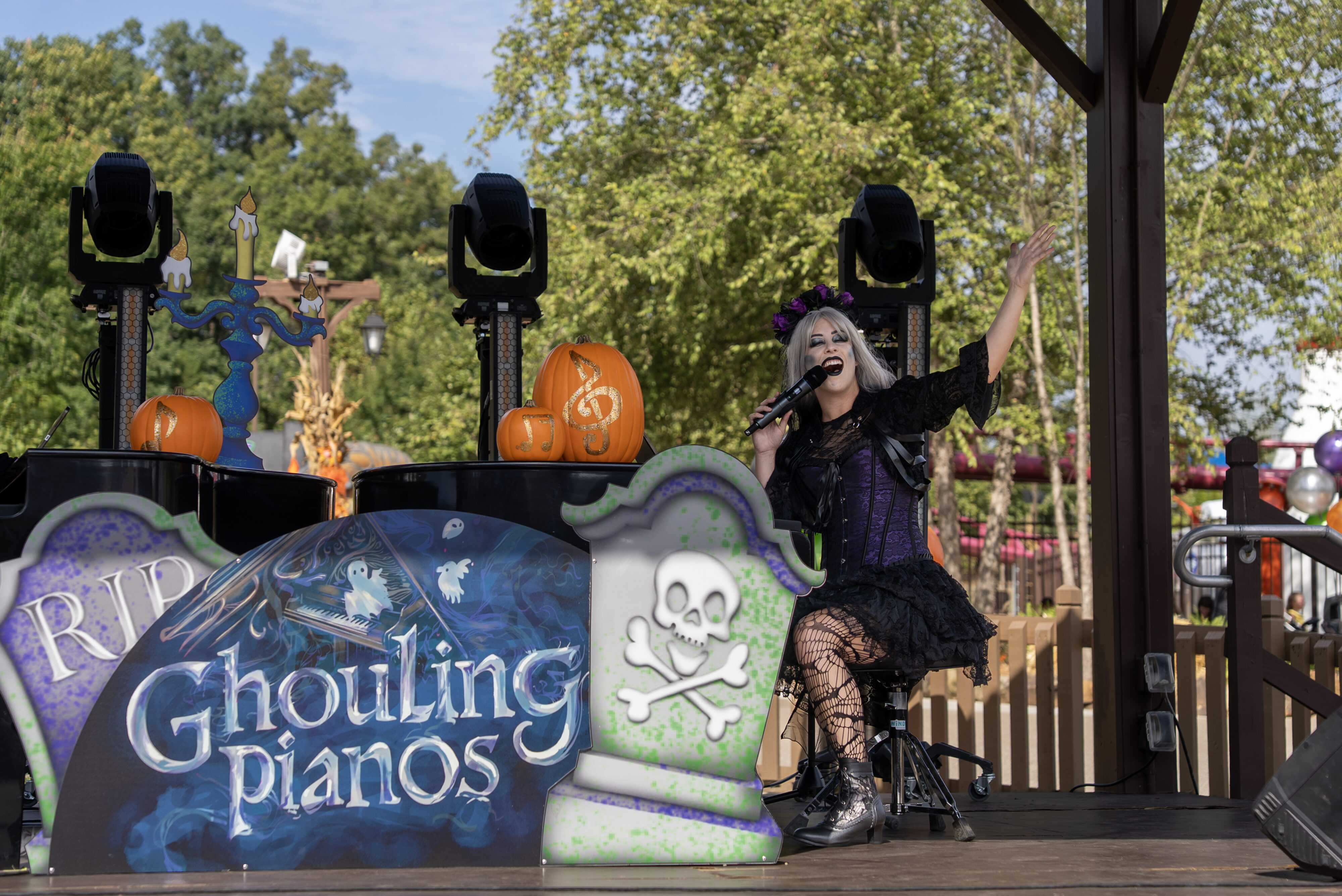 Ghouling Pianos on Cranberry Jam Stage at Holiday World & Splashin' Safari
