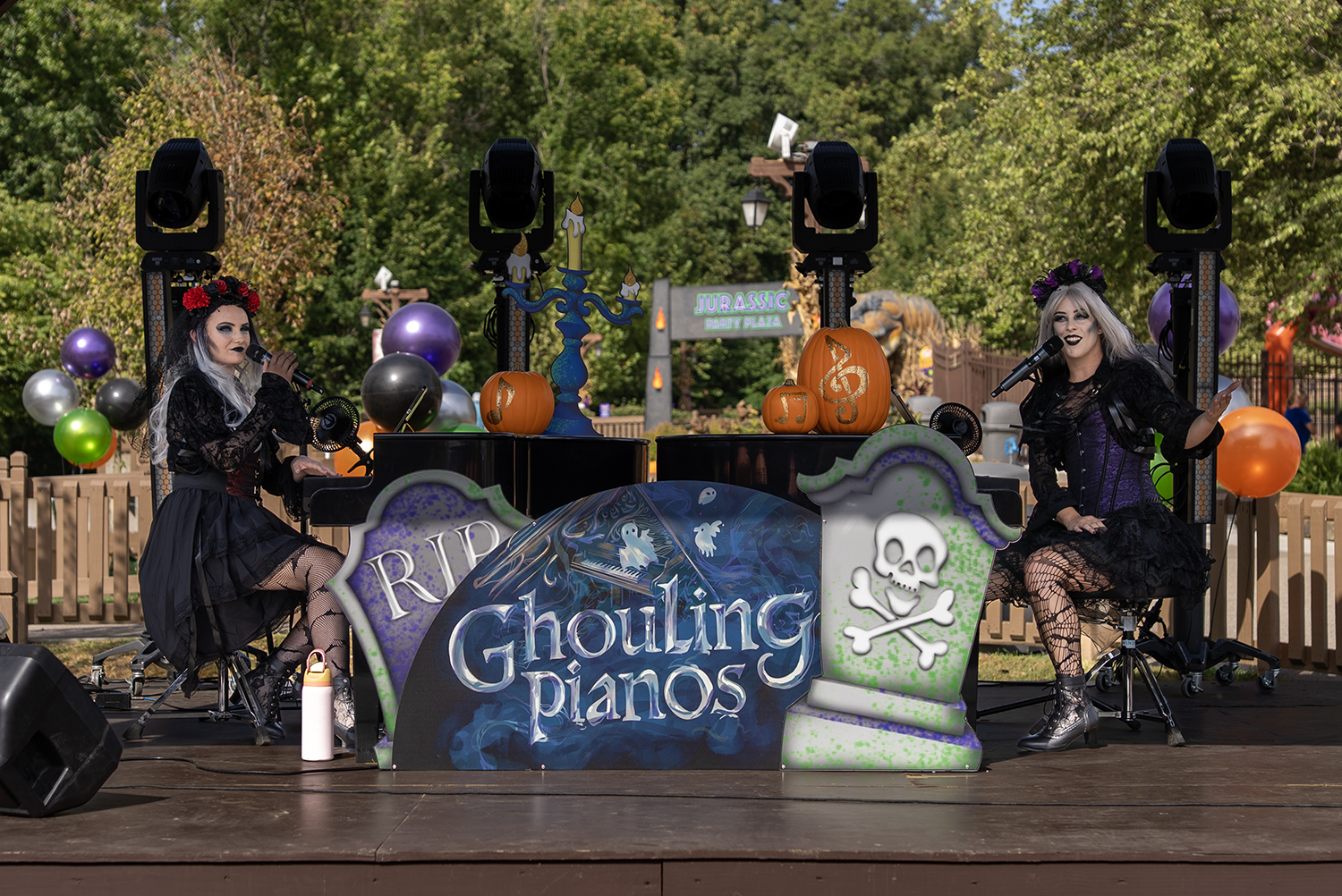 Ghouling Pianos on Cranberry Jam Stage at Holiday World & Splashin' Safari